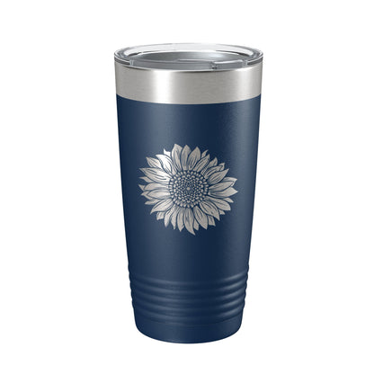 Sunflower Tumbler Sun Flower Travel Mug Gift For Women Insulated Laser Engraved Coffee Cup Birthday Mother's Day 20 oz-8