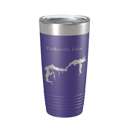 Parksville Lake Map Tumbler Travel Mug Insulated Laser Engraved Coffee Cup Tennessee 20 oz-15