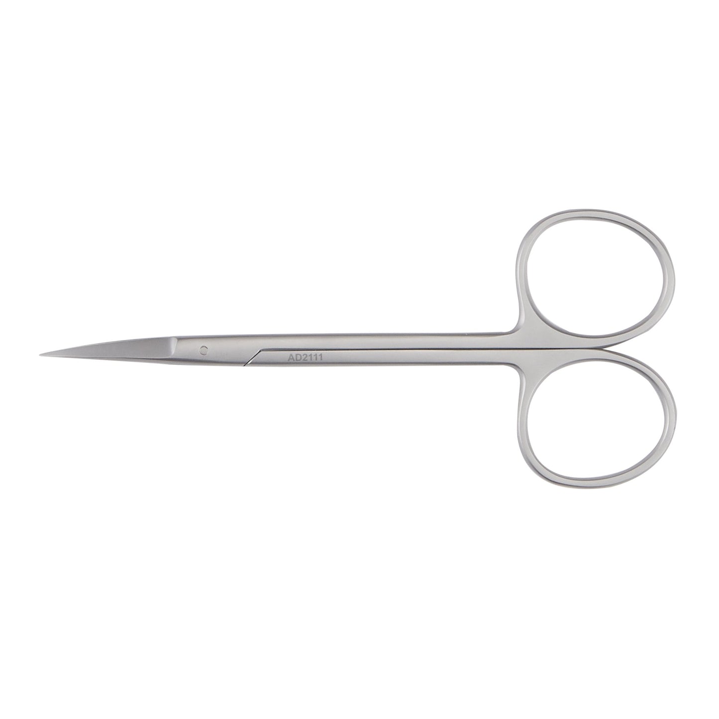 Iris Scissors McKesson Argent™ 4-1/2 Inch Length OR / Surgical Grade Stainless Steel Finger Ring Handle Curved Sharp Tip / Sharp Tip