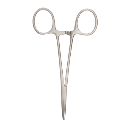 Mosquito Forceps McKesson Argent™ Halsted 5 Inch Length OR / Surgical Grade German Stainless Steel NonSterile Locking Finger Ring Handle Curved Serrated Tips