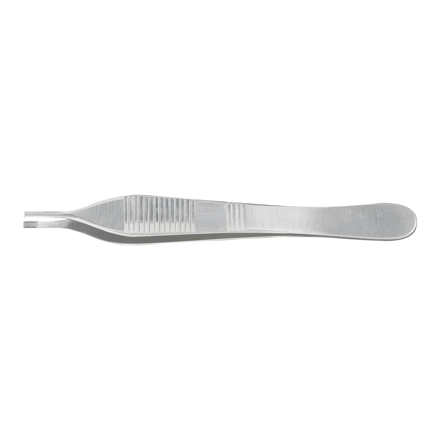Tissue Forceps McKesson Argent™ Adson-Brown 4-3/4 Inch Length OR / Surgical Grade German Stainless Steel NonSterile NonLocking Thumb Handle Straight 7 X 7 Side Grasping Teeth