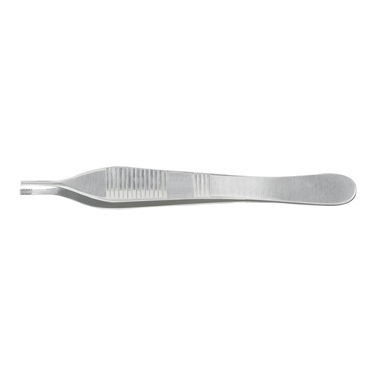 Tissue Forceps McKesson Argent™ Adson-Brown 4-3/4 Inch Length OR / Surgical Grade German Stainless Steel NonSterile NonLocking Thumb Handle Straight 7 X 7 Side Grasping Teeth