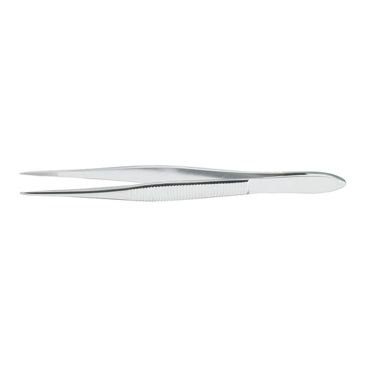 Splinter Forceps McKesson Argent™ 4-1/2 Inch Length OR / Surgical Grade German Stainless Steel NonSterile NonLocking Thumb Handle Straight Pointed Tips