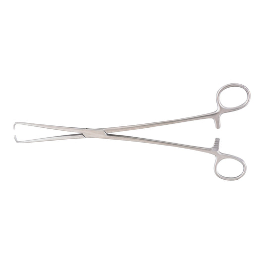 Tenaculum Forceps McKesson Schroeder-Braun 9-3/4 Inch Length Floor / Office Grade Pakistani Stainless Steel NonSterile Locking Finger Ring Handle Straight 1 X 1 Prongs