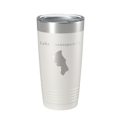 Lake Quannapowitt Map Tumbler Travel Mug Insulated Laser Engraved Coffee Cup Massachusetts 20 oz-7