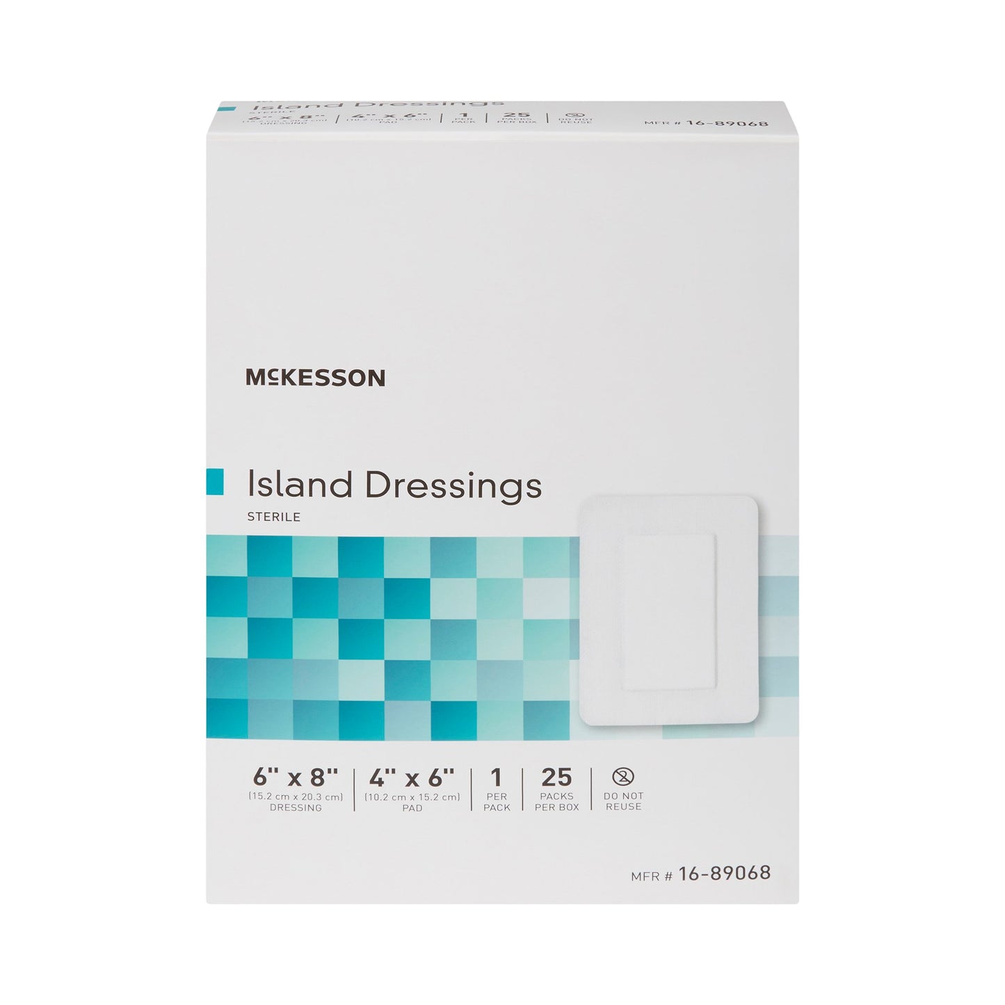 Island Dressing McKesson 6 X 8 Inch Rectangle Sterile