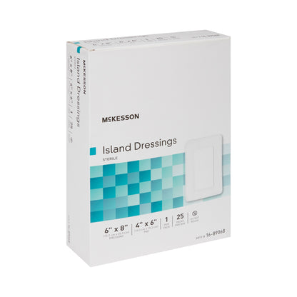 Island Dressing McKesson 6 X 8 Inch Rectangle Sterile