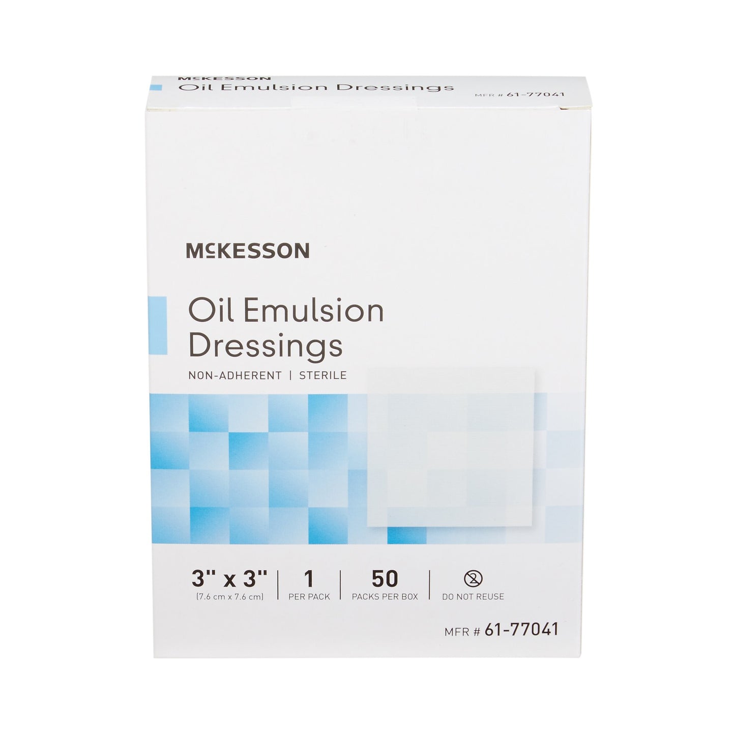Oil Emulsion Impregnated Dressing McKesson Square 3 X 3 Inch Sterile