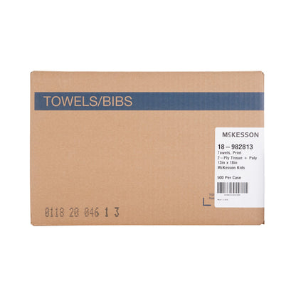 Procedure Towel McKesson 13 W X 18 L Inch McKesson Kids Print NonSterile