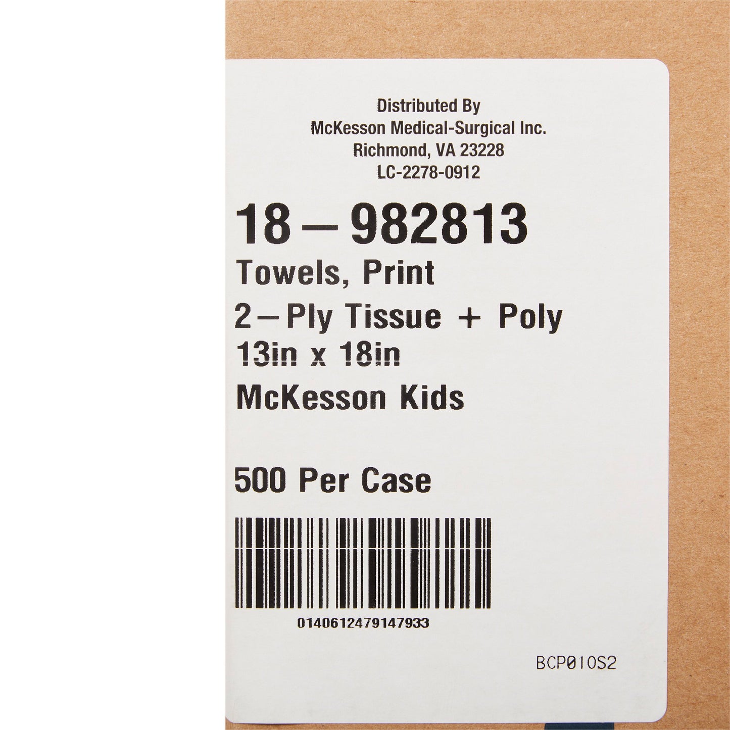 Procedure Towel McKesson 13 W X 18 L Inch McKesson Kids Print NonSterile