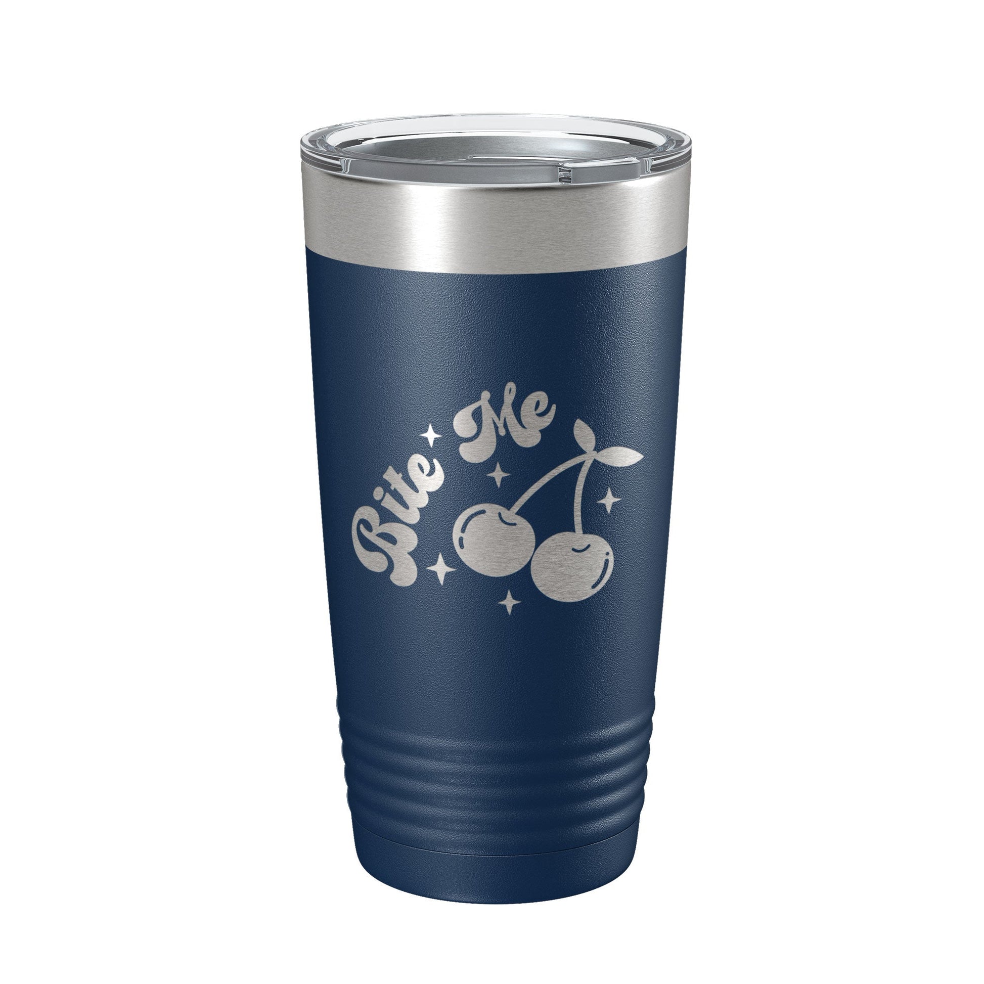 Bite Me Tumbler Funny Travel Mug Cherry Sweet And Tart Insulated Laser Engraved Coffee Cup 20 oz-2
