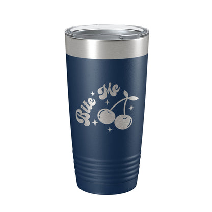 Bite Me Tumbler Funny Travel Mug Cherry Sweet And Tart Insulated Laser Engraved Coffee Cup 20 oz-8