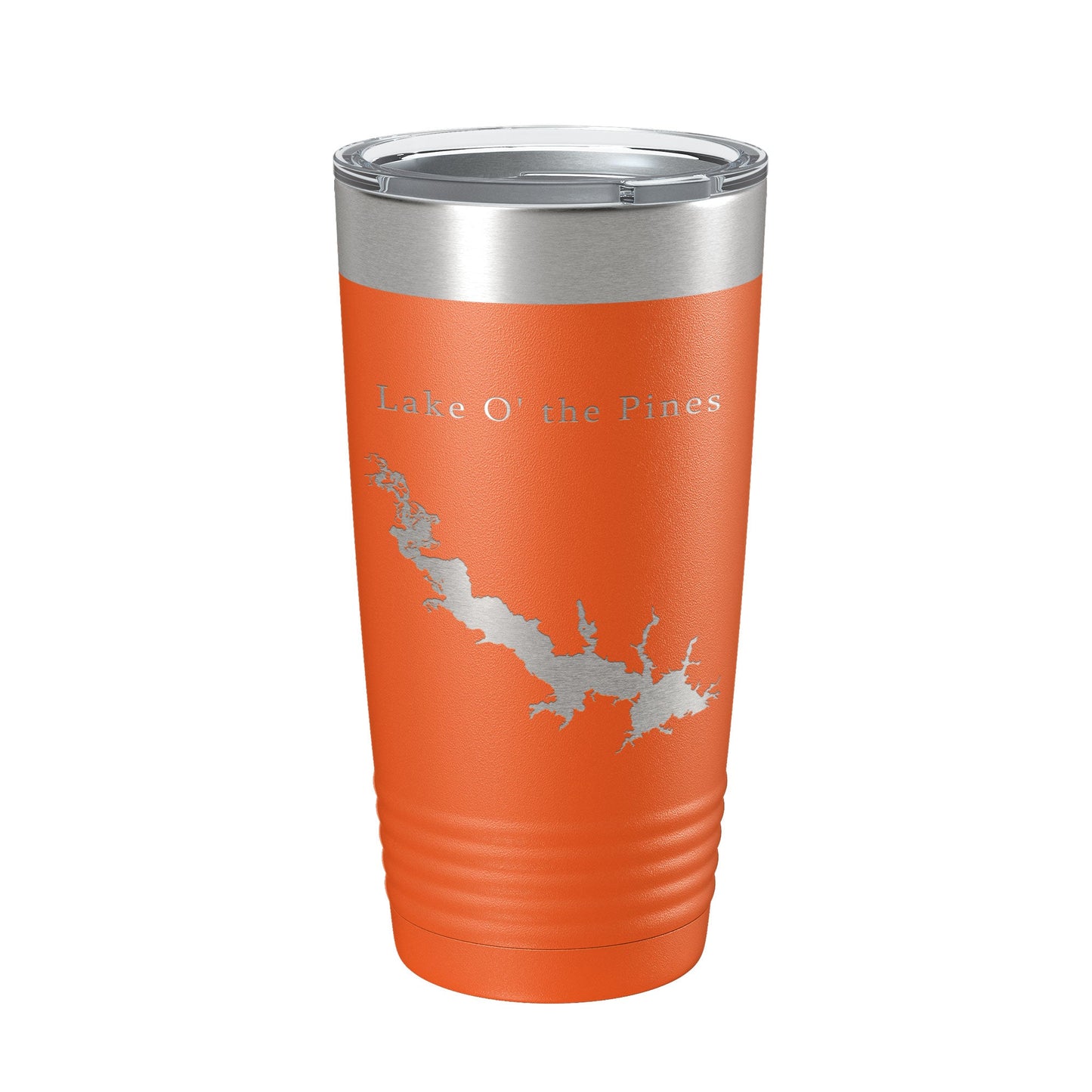 Lake O' the Pines Map Tumbler Travel Mug Insulated Laser Engraved Coffee Cup Texas 20 oz-17