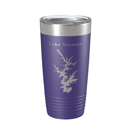 Lake Norman Map Tumbler Travel Mug Insulated Laser Engraved Coffee Cup North Carolina 20 oz-15