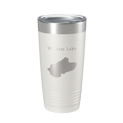 Wildcat Lake Map Tumbler Travel Mug Insulated Laser Engraved Coffee Cup Banner Elk North Carolina 20 oz-7