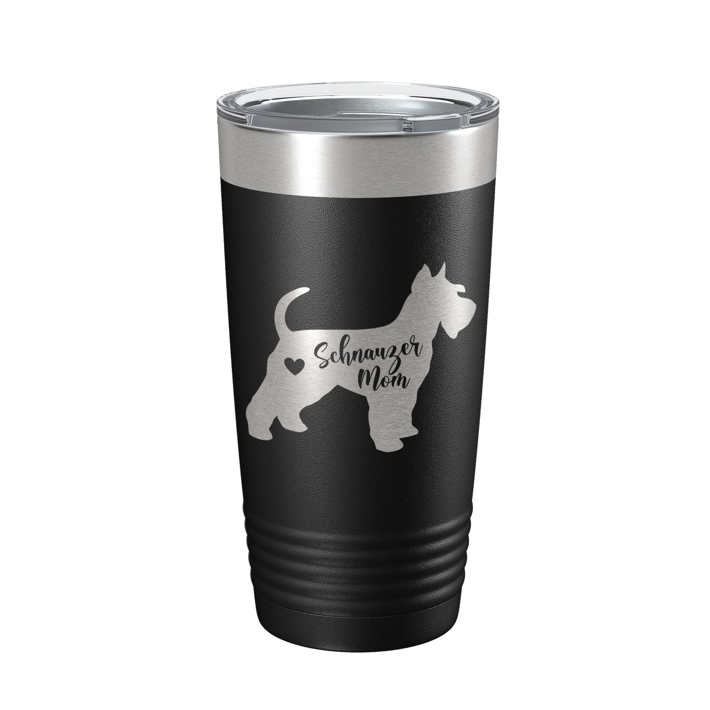 Schnauzer Mom Tumbler Dog Travel Mug Gift Insulated Laser Engraved Coffee Cup 20 oz-5