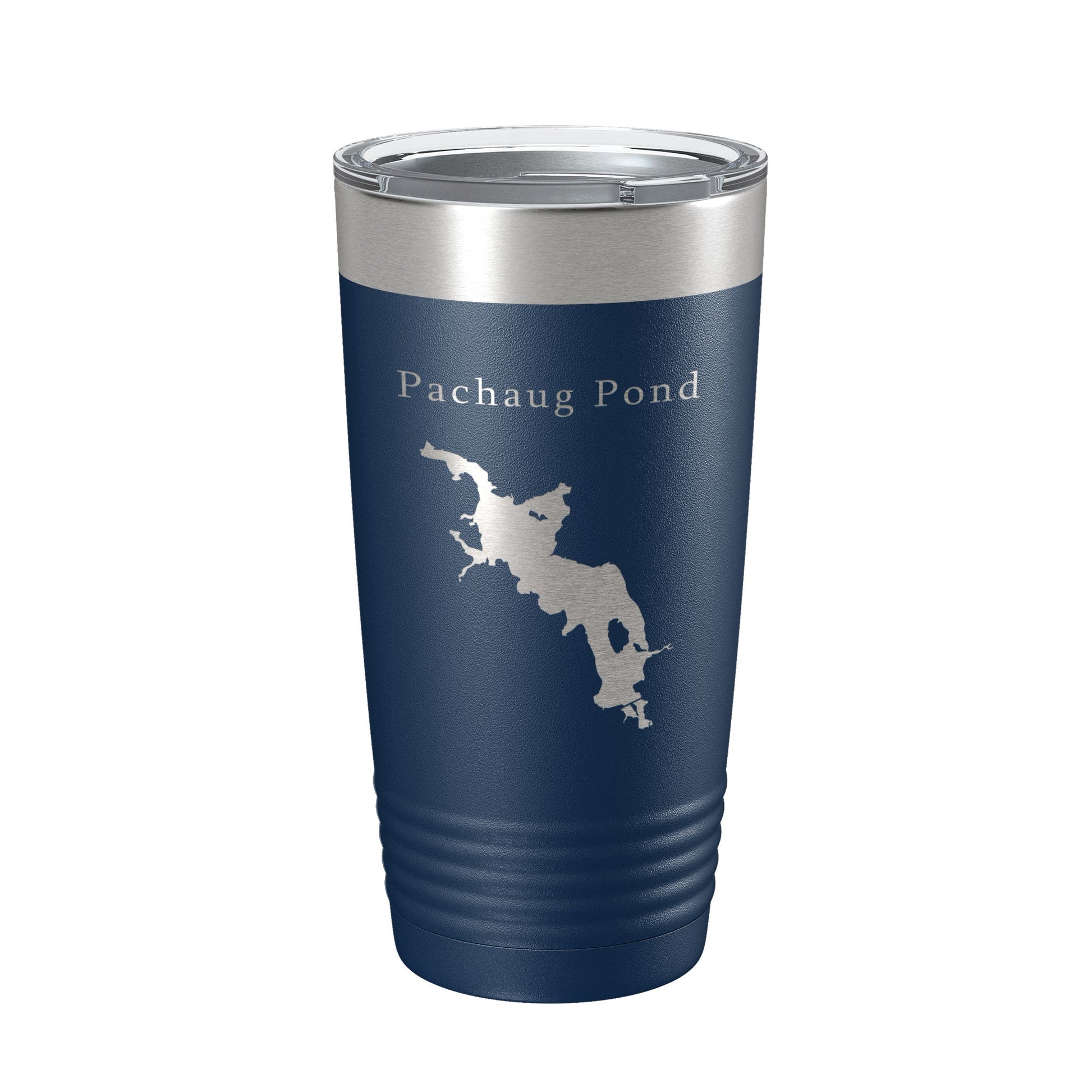 Pachaug Pond Tumbler Lake Map Travel Mug Insulated Laser Engraved Coffee Cup Connecticut 20 oz-2