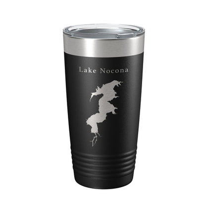 Lake Nocona Map Tumbler Travel Mug Insulated Laser Engraved Coffee Cup Texas 20 oz-5