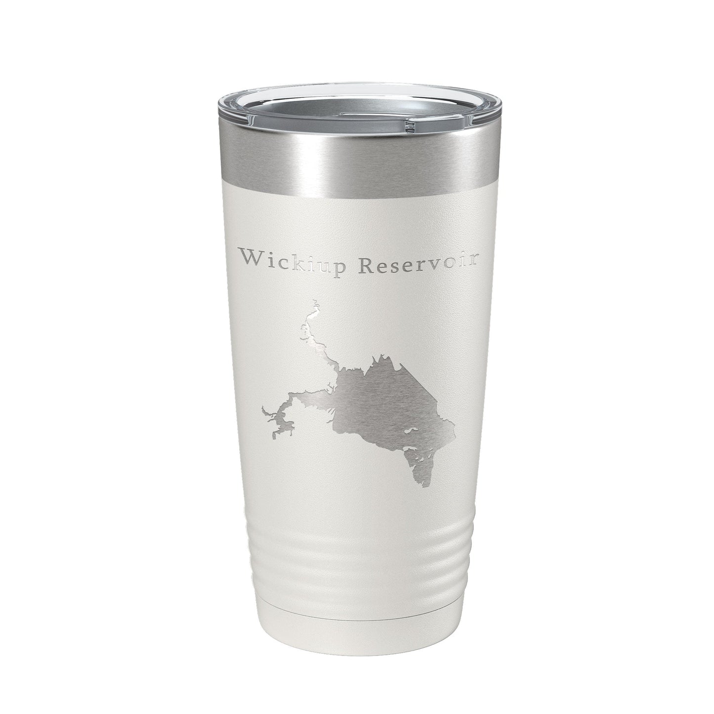 Wickiup Reservoir Tumbler Lake Map Travel Mug Insulated Laser Engraved Coffee Cup Oregon 20 oz-7