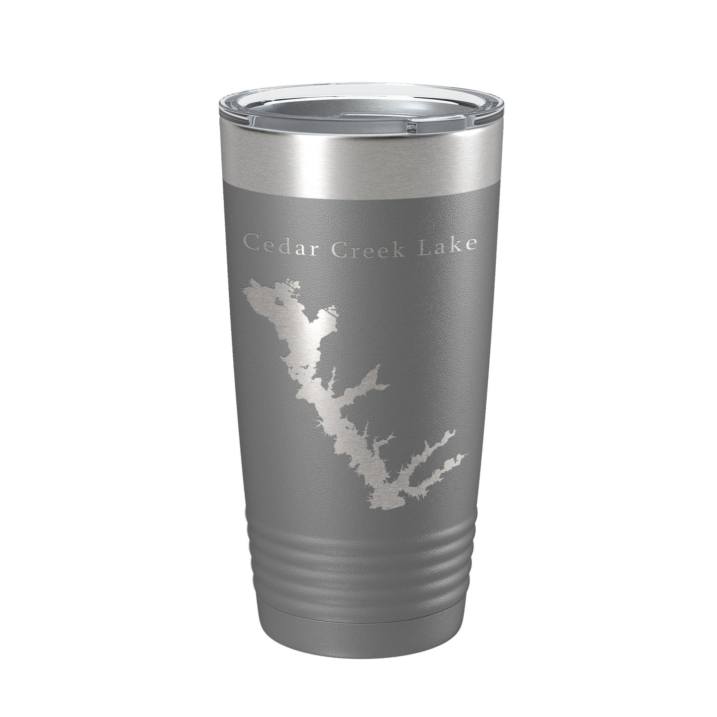 Cedar Creek Lake Reservoir Map Tumbler Travel Mug Insulated Laser Engraved Coffee Cup Texas 20 oz-16