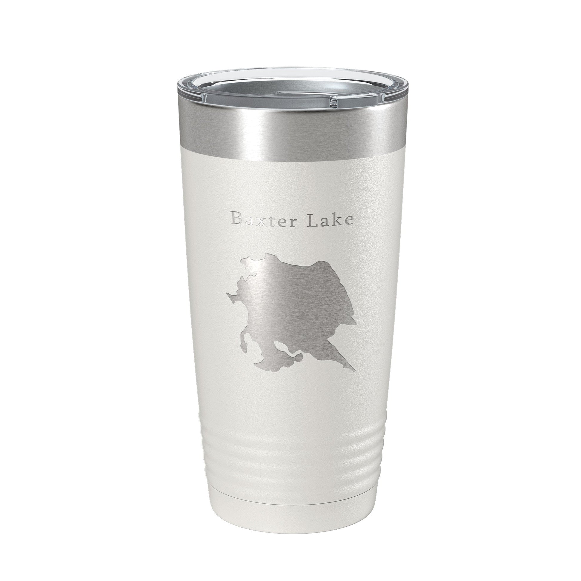 Baxter Lake Map Tumbler Travel Mug Insulated Laser Engraved Coffee Cup Rochester New Hampshire 20 oz-1