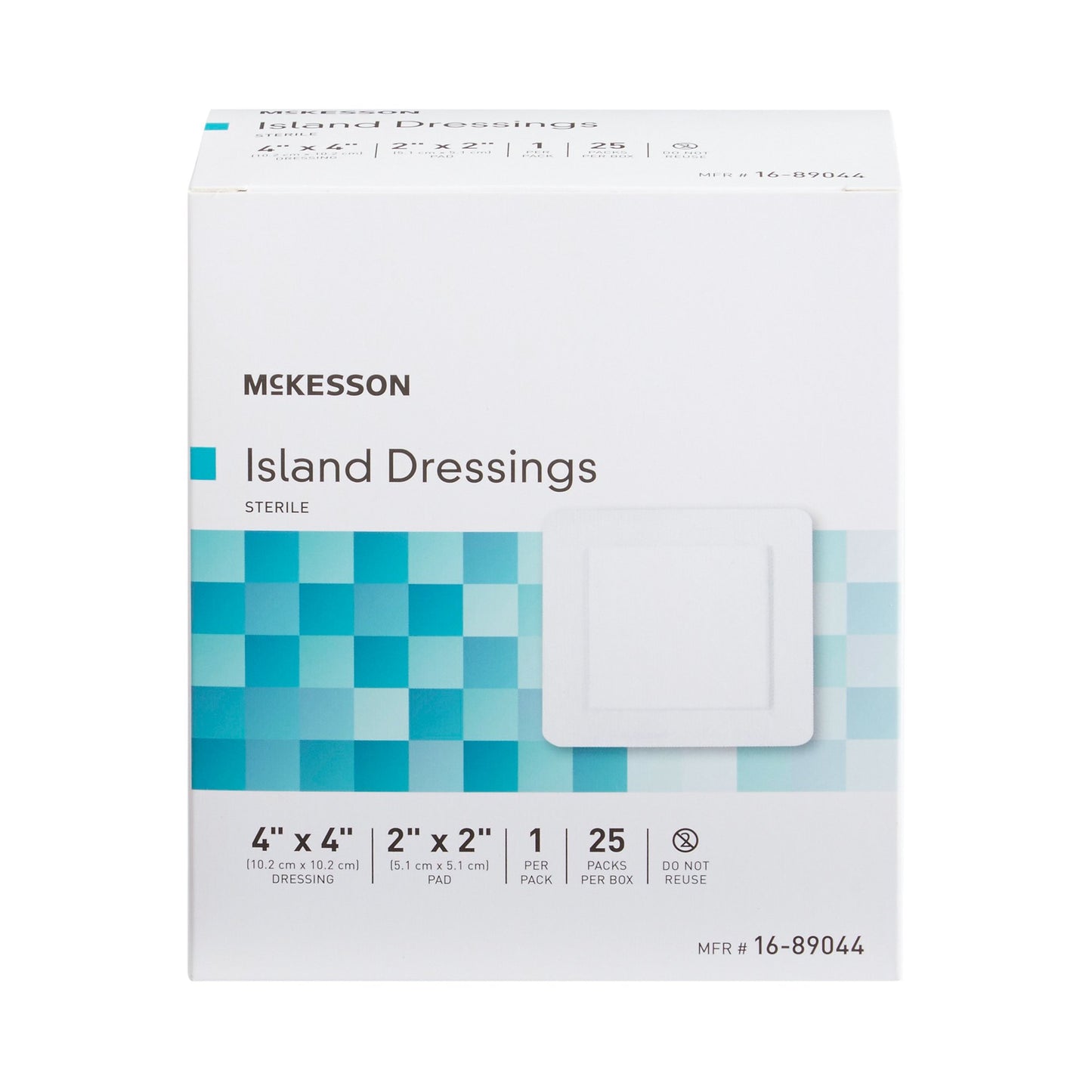 Island Dressing McKesson 4 X 4 Inch Square Sterile