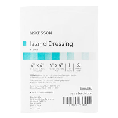 Island Dressing McKesson 6 X 6 Inch Square Sterile