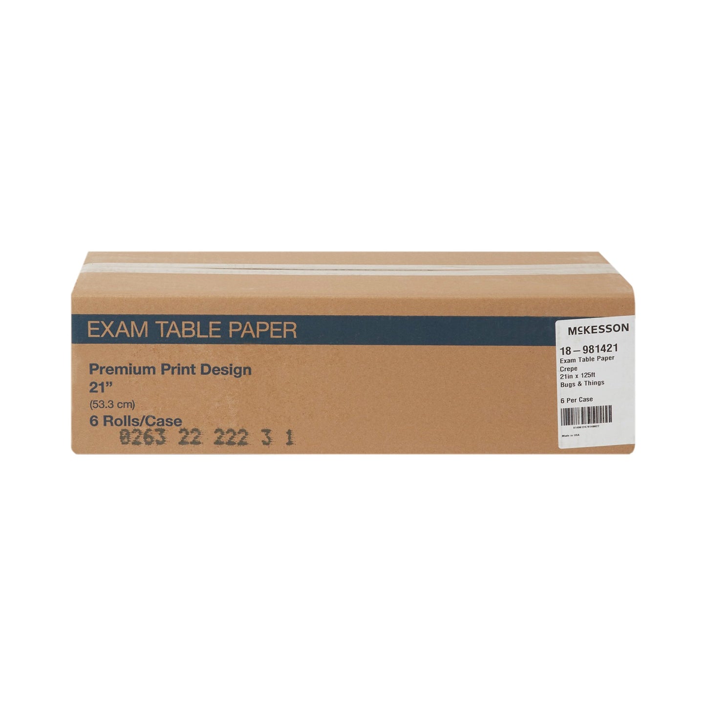 Table Paper McKesson 21 Inch Width 125 Foot Length Print (Bugs and Things) Crepe
