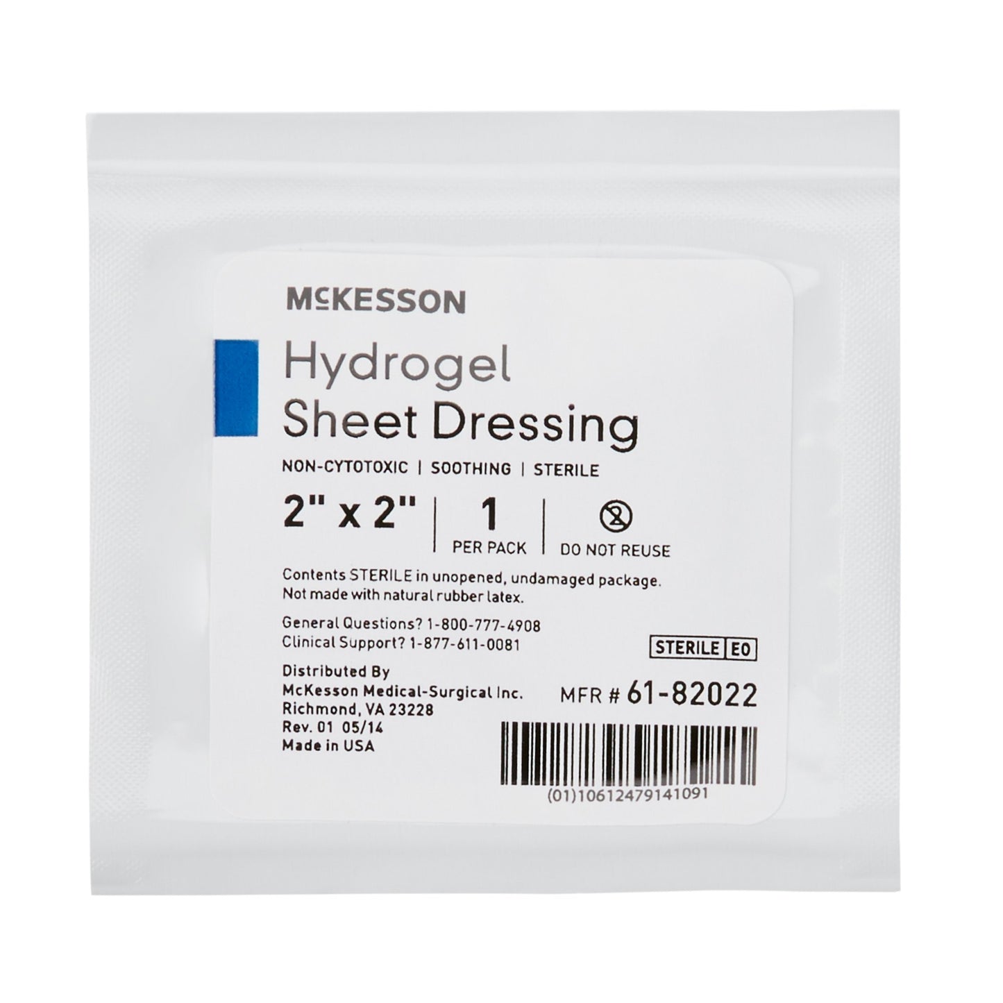 Hydrogel Wound Dressing McKesson Sheet 2 X 2 Inch Sterile