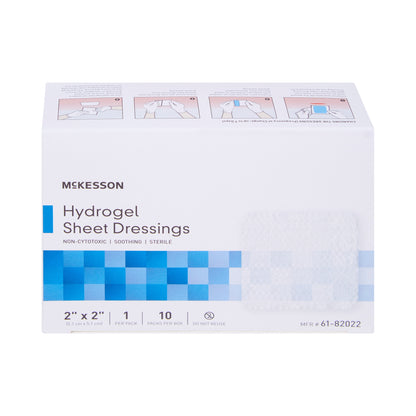 Hydrogel Wound Dressing McKesson Sheet 2 X 2 Inch Sterile