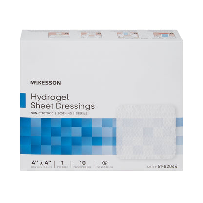 Hydrogel Wound Dressing McKesson Sheet 4 X 4 Inch Sterile