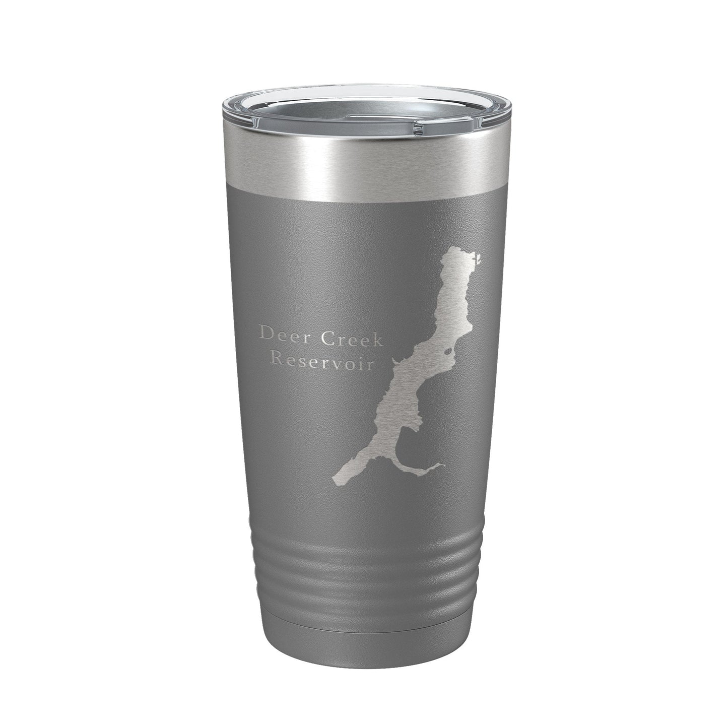 Deer Creek Reservoir Tumbler Lake Map Travel Mug Insulated Laser Engraved Coffee Cup Utah 20 oz-16