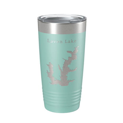 Lavon Lake Map Tumbler Travel Mug Insulated Laser Engraved Coffee Cup Texas 20 oz-12