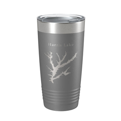 Harris Lake Shearon Map Tumbler Travel Mug Insulated Laser Engraved Coffee Cup North Carolina 20 oz-16