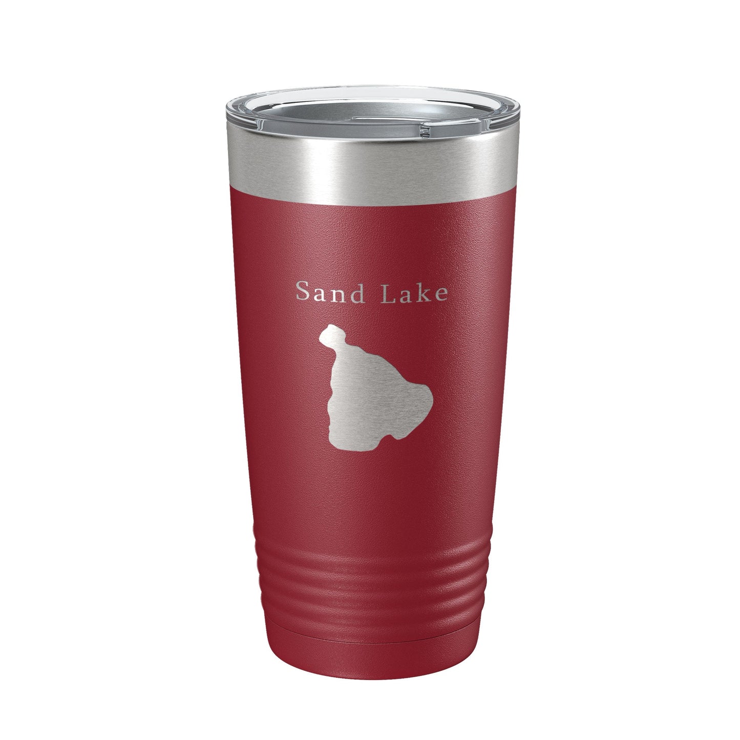 Sand Lake Map Tumbler Travel Mug Insulated Laser Engraved Coffee Cup Michigan 20 oz-18