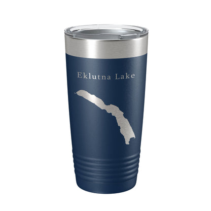Eklutna Lake Map Tumbler Travel Mug Insulated Laser Engraved Coffee Cup Alaska 20 oz-8