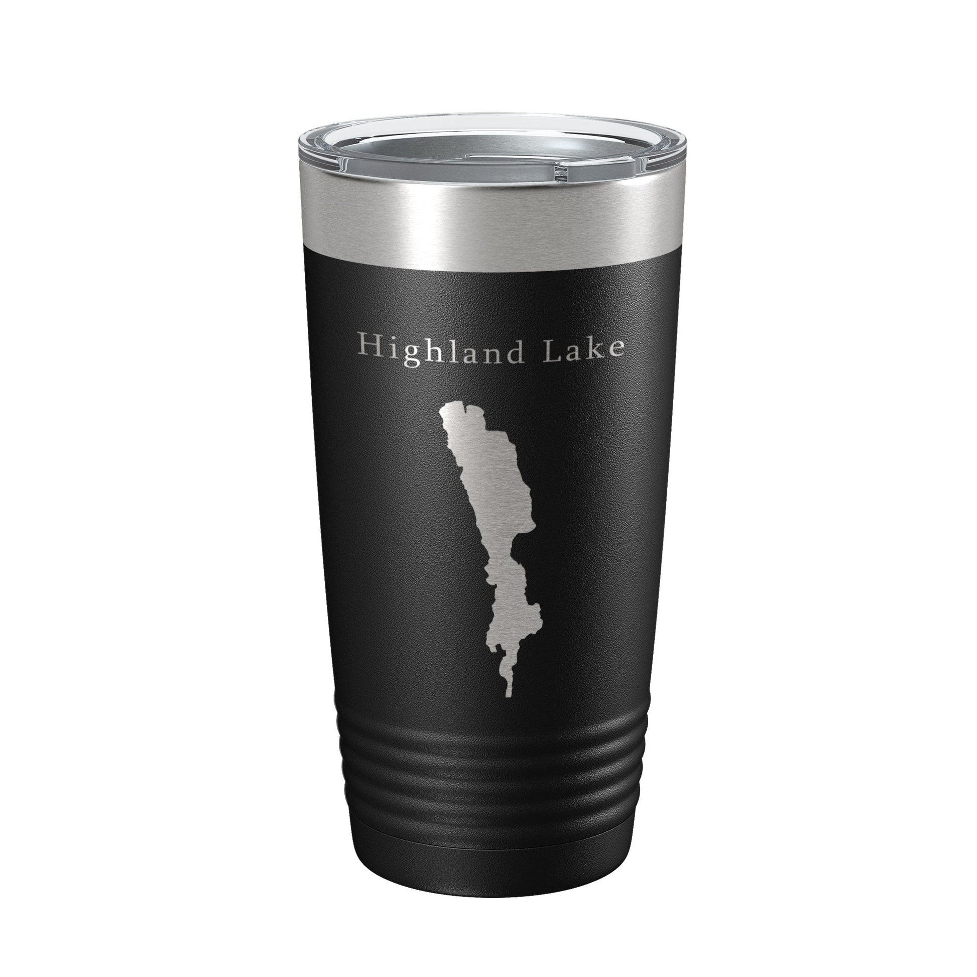 Highland Lake Map Tumbler Travel Mug Insulated Laser Engraved Coffee Cup Westbook Maine 20 oz-5