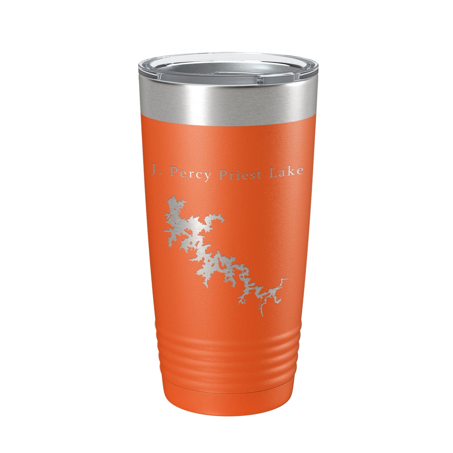 J. Percy Priest Lake Map Tumbler Travel Mug Insulated Laser Engraved Coffee Cup Tennessee 20 oz-17