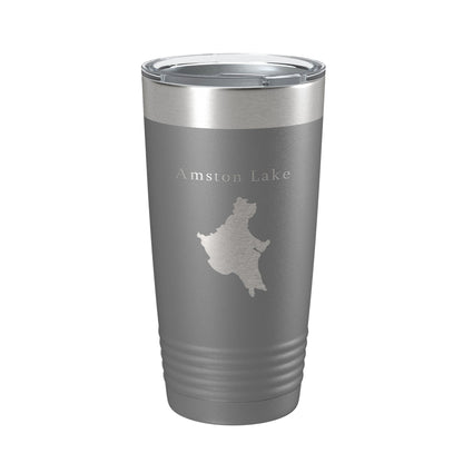 Amston Lake Map Tumbler Travel Mug Insulated Laser Engraved Coffee Cup Connecticut 20 oz-16