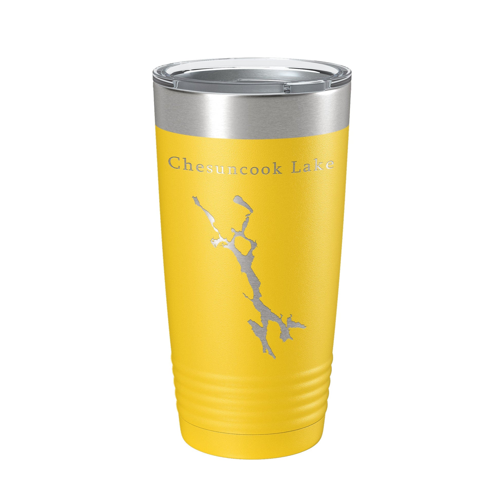 Chesuncook Lake Map Tumbler Travel Mug Insulated Laser Engraved Coffee Cup Maine 20 oz-4