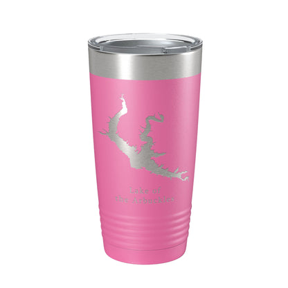 Lake of the Arbuckles Map Tumbler Travel Mug Insulated Laser Engraved Coffee Cup Oklahoma 20 oz-11