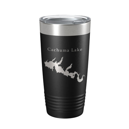 Cachuma Lake Map Tumbler Travel Mug Insulated Laser Engraved Coffee Cup California 20 oz-0