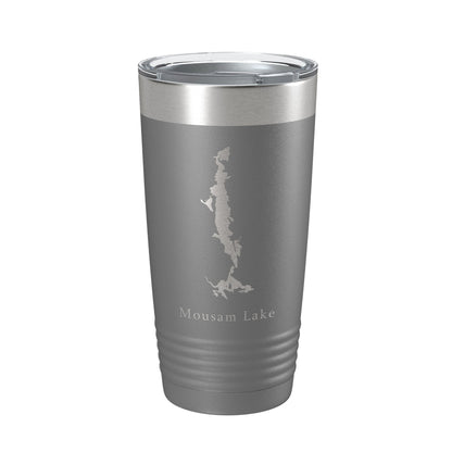 Mousam Lake Map Tumbler Travel Mug Insulated Laser Engraved Coffee Cup Maine 20 oz-16