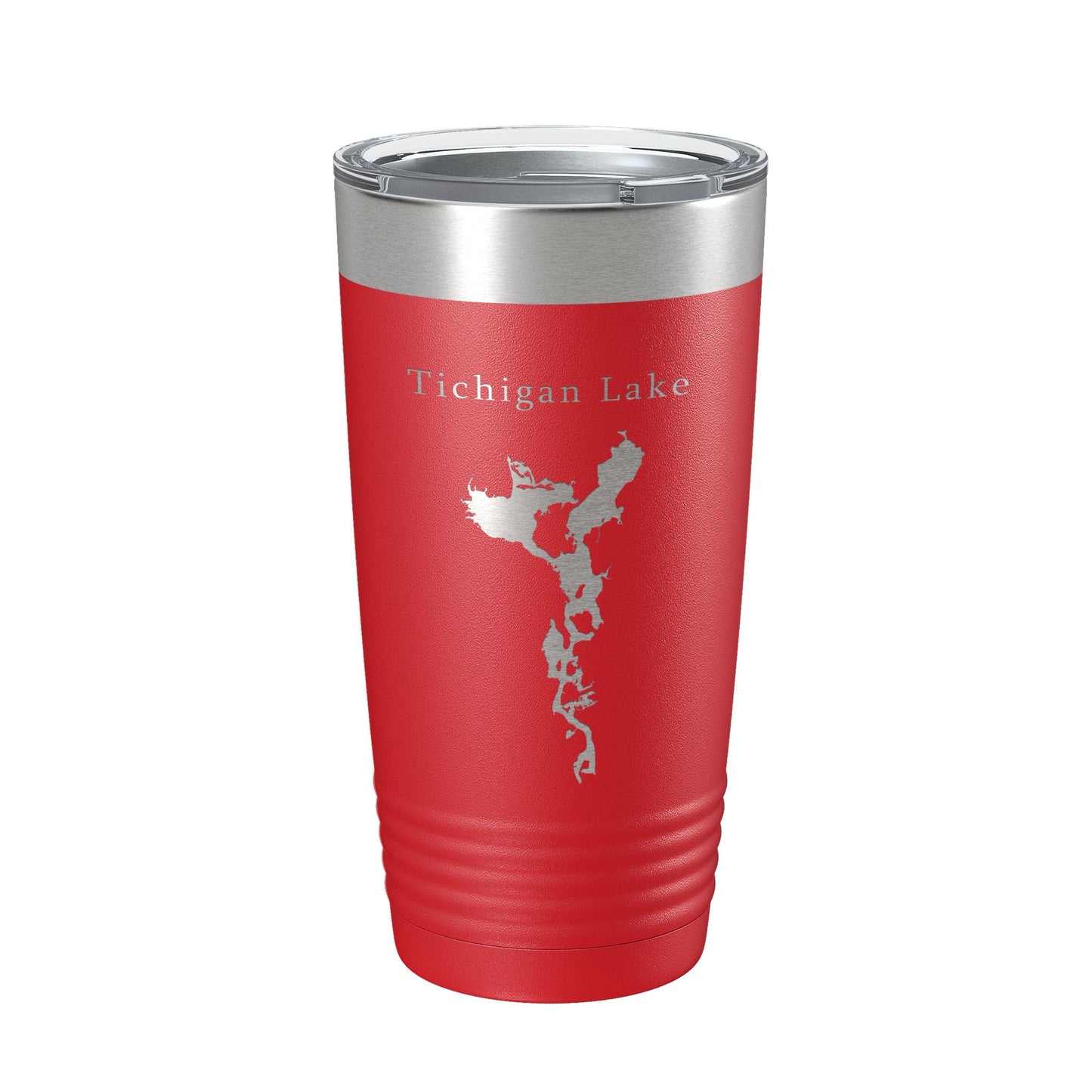 Tichigan Lake Map Tumbler Travel Mug Insulated Laser Engraved Coffee Cup Wisconsin 20 oz-10