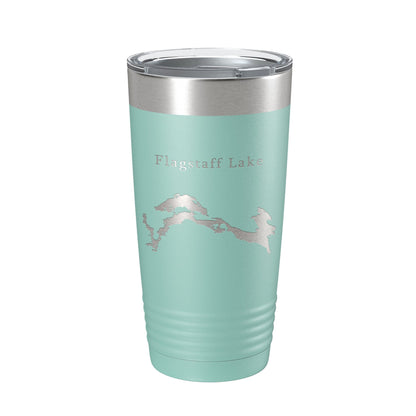 Flagstaff Lake Map Tumbler Travel Mug Insulated Laser Engraved Coffee Cup Maine 20 oz-12