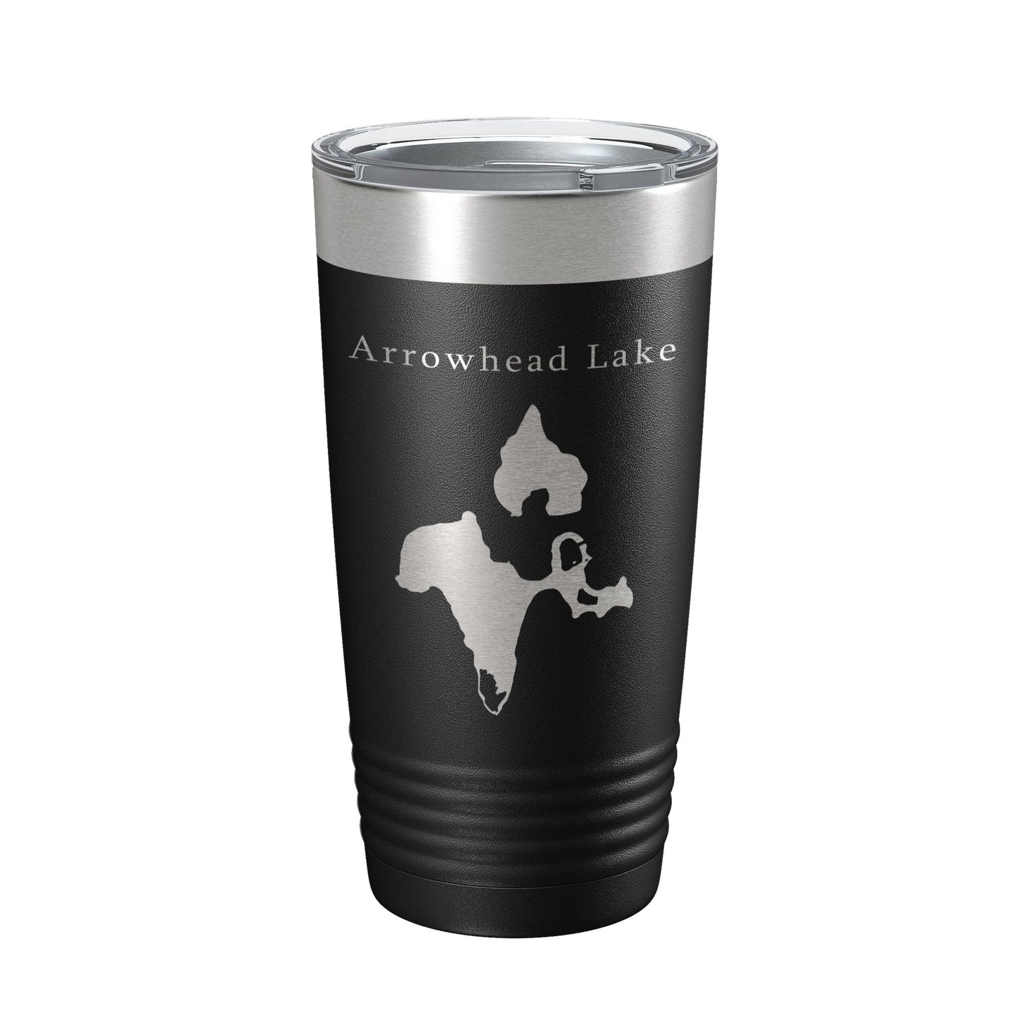 Arrowhead Lake Map Tumbler Travel Mug Insulated Laser Engraved Coffee Cup Poconos Pennsylvania 20 oz-0
