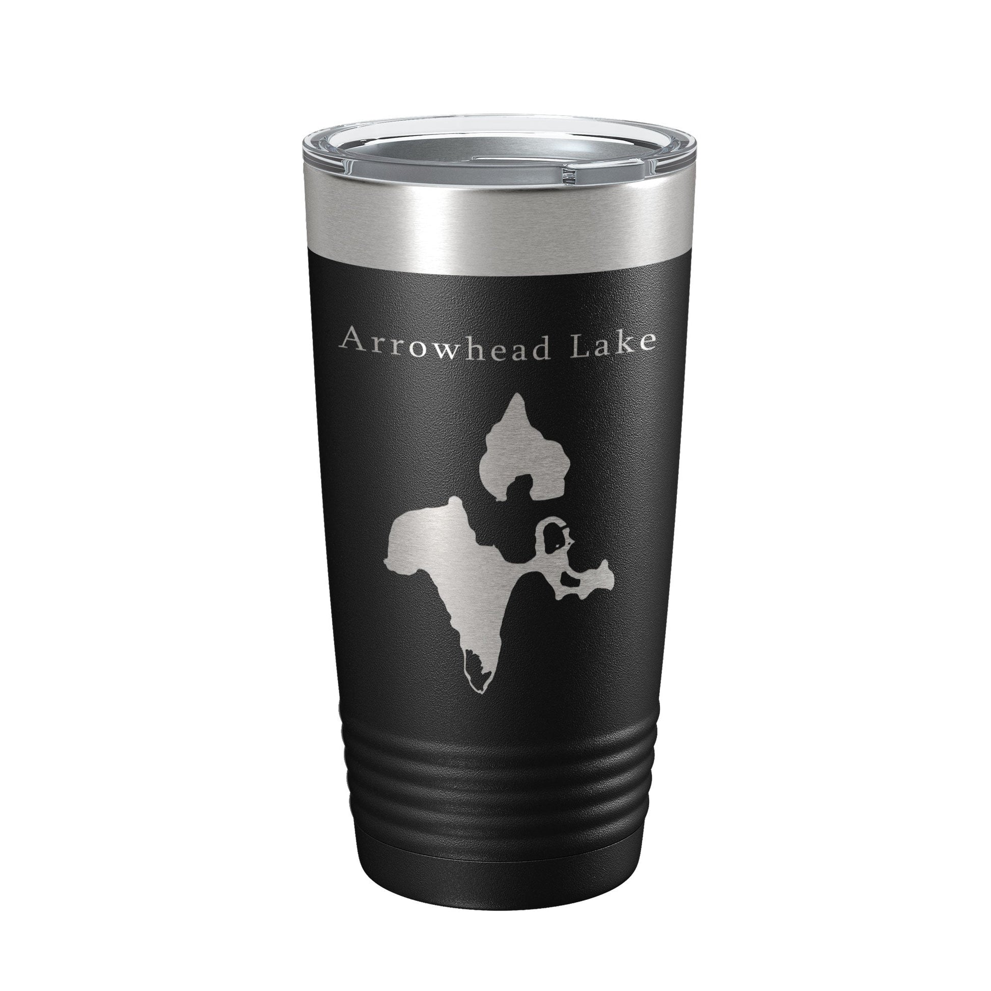 Arrowhead Lake Map Tumbler Travel Mug Insulated Laser Engraved Coffee Cup Poconos Pennsylvania 20 oz-0