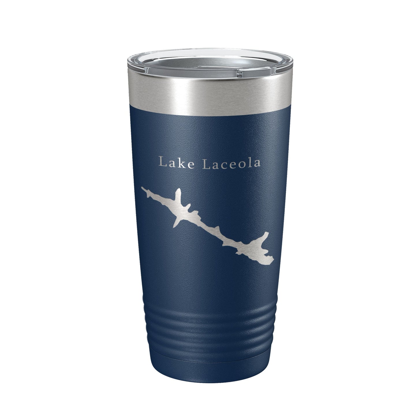 Lake Laceola Map Tumbler Travel Mug Insulated Laser Engraved Coffee Cup Blue Creek Georgia 20 oz-2