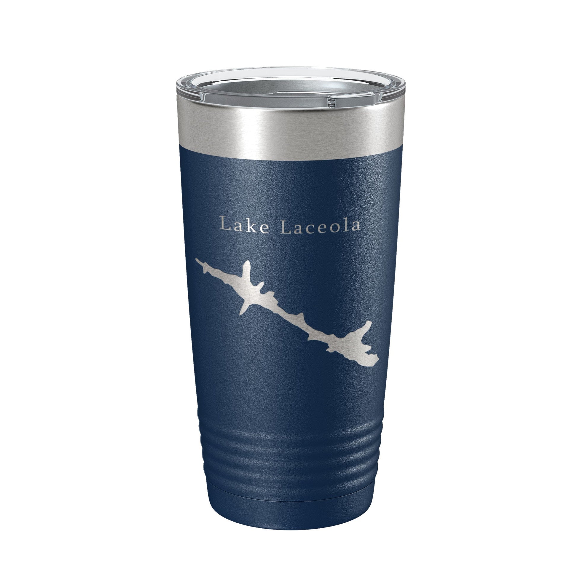 Lake Laceola Map Tumbler Travel Mug Insulated Laser Engraved Coffee Cup Blue Creek Georgia 20 oz-2