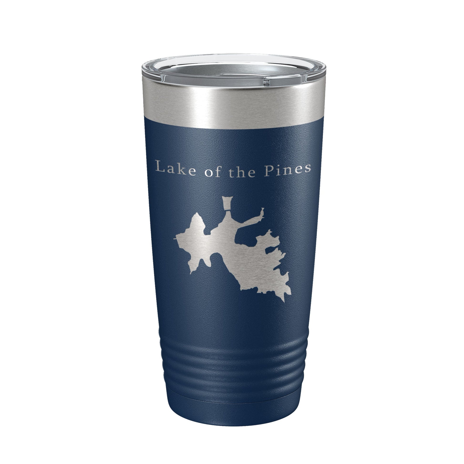 Lake of the Pines Map Tumbler Travel Mug Insulated Laser Engraved Coffee Cup California 20 oz-2